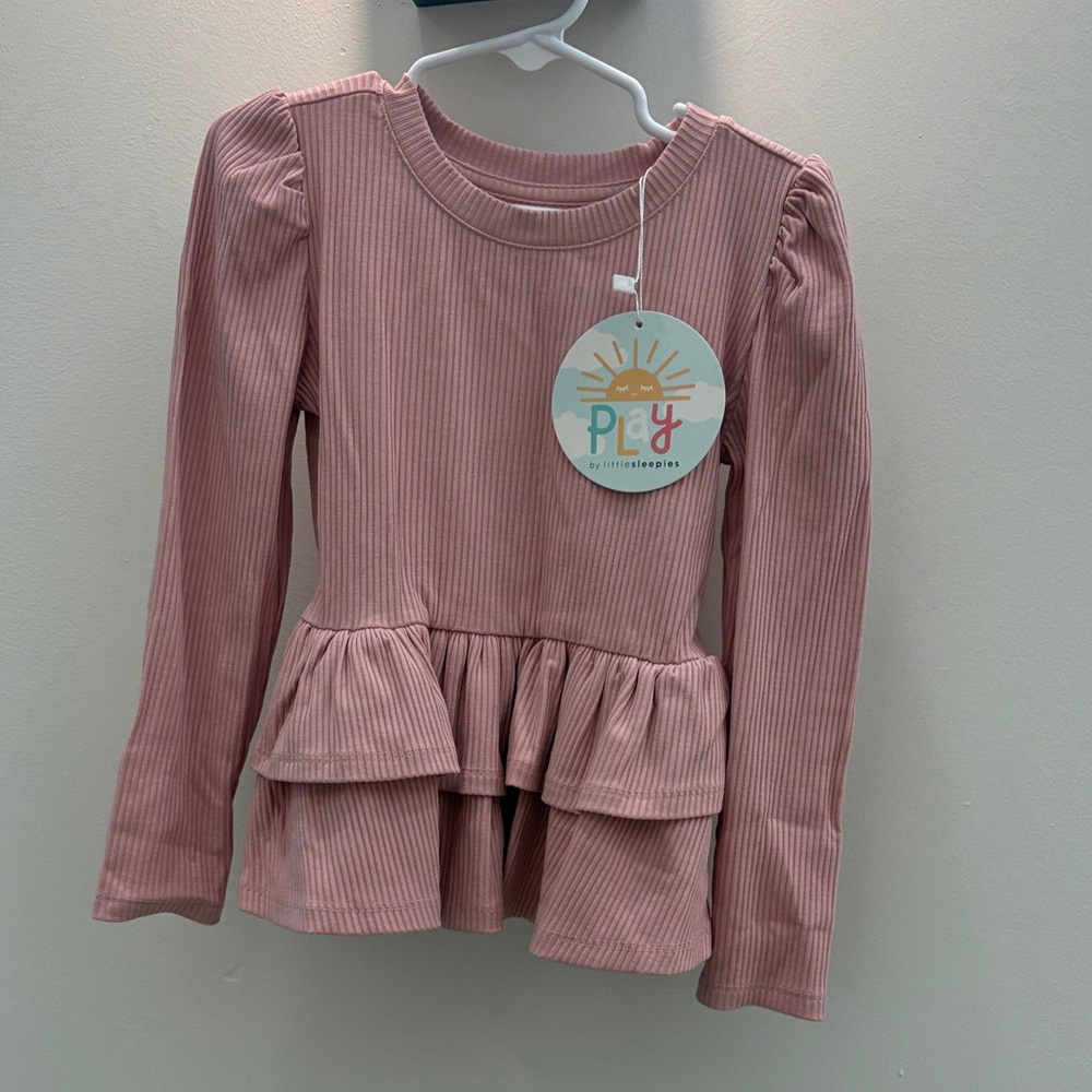 BNWT Little Sleepies Ribbed Kids Top Size 4T